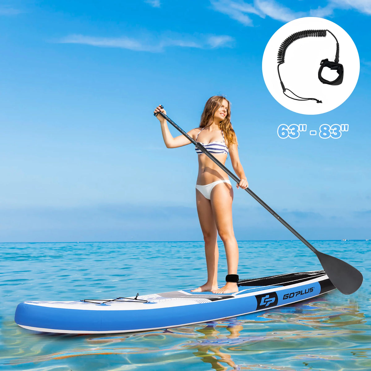 10'5'' Inflatable Stand Up Paddle Board with Carrying Bag S6716