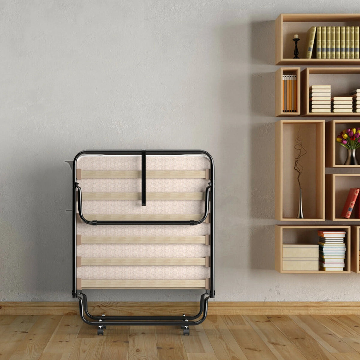 Folding Bed with Memory Foam Mattress Q326589