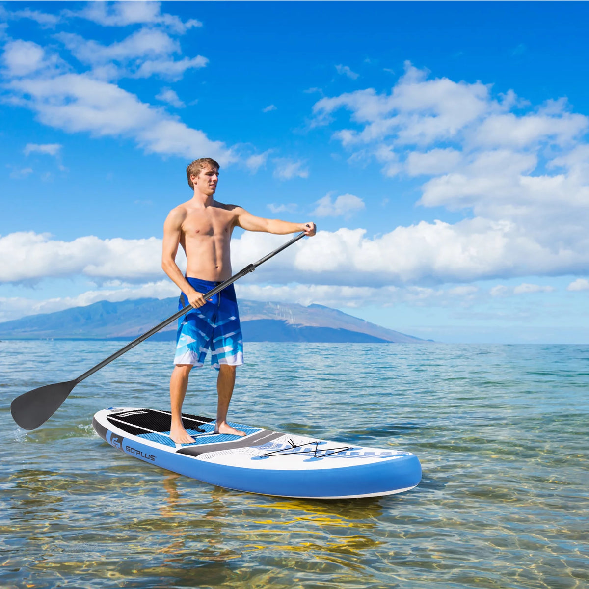 10'5'' Inflatable Stand Up Paddle Board with Carrying Bag S6716