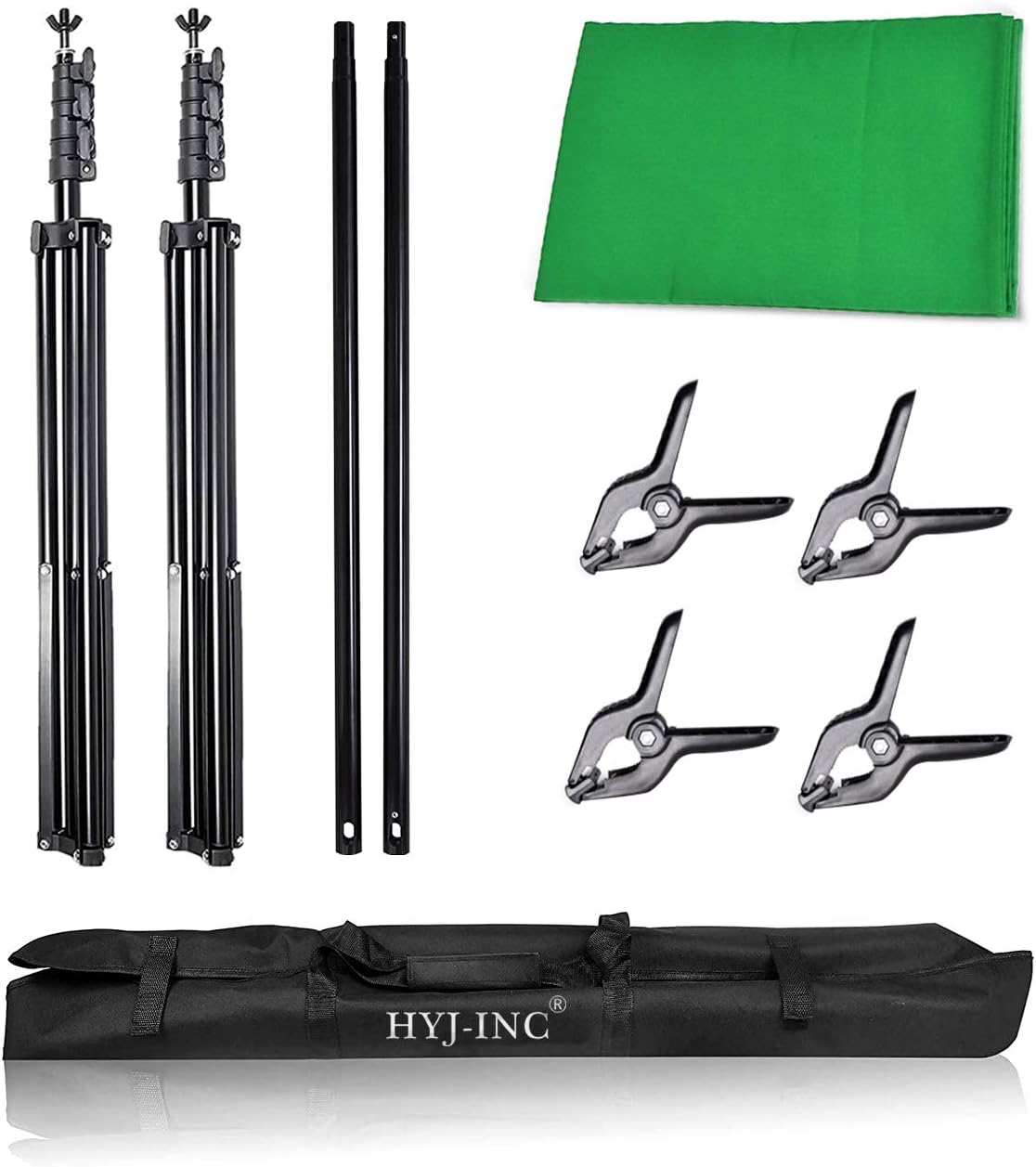 10 x 12ft Cotton Green Screen Backdrop with Stand and Carry Bag R67097