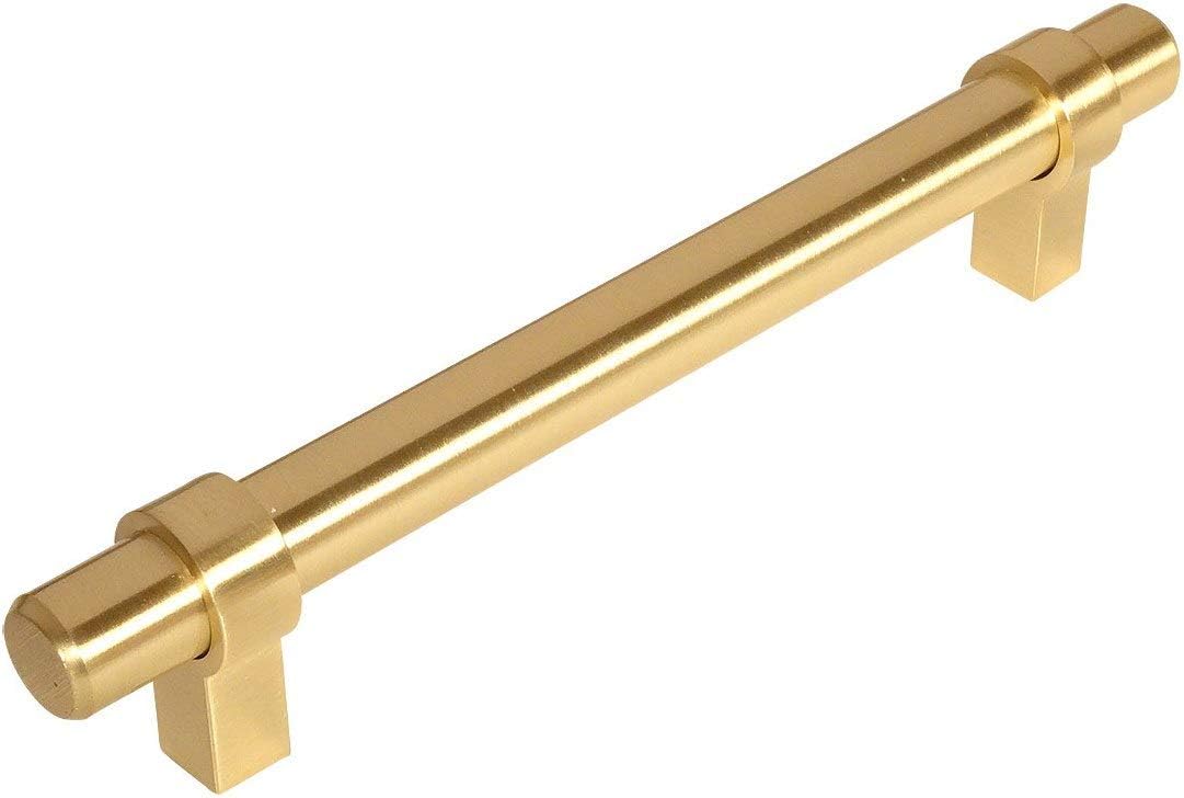 10 Pack Brushed Brass Cabinet Bar Handle Pull 5 Inch W477243