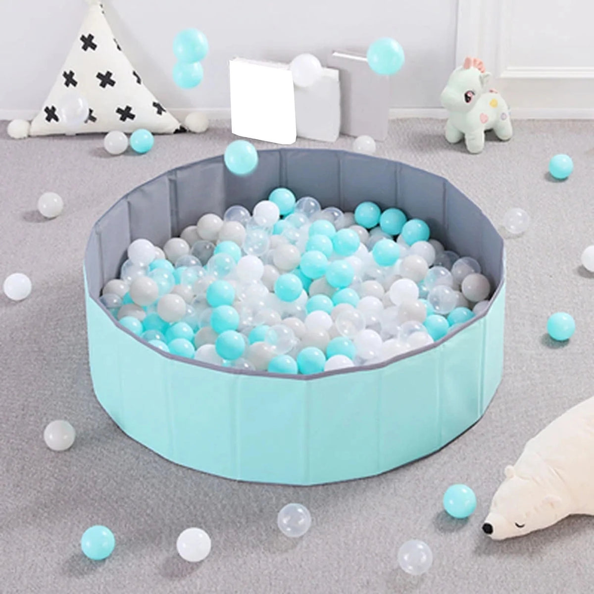 100 Ball Pit Balls Crush Proof Plastic Toy Balls A88111