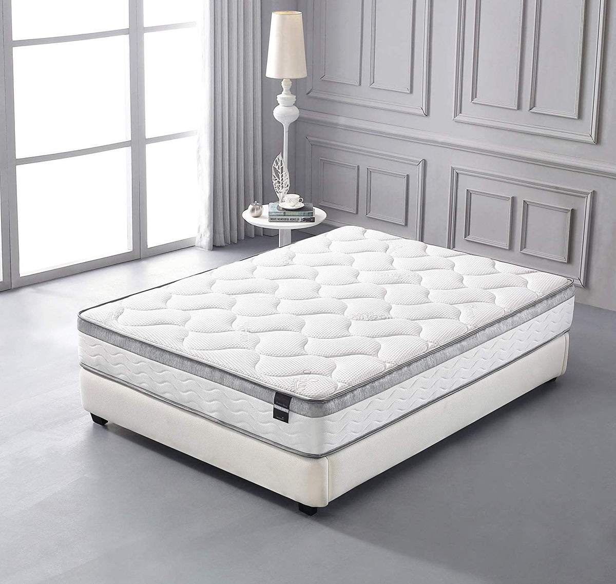 10 inch Memory Foam Spring Hybrid Queen Size Mattress U1804