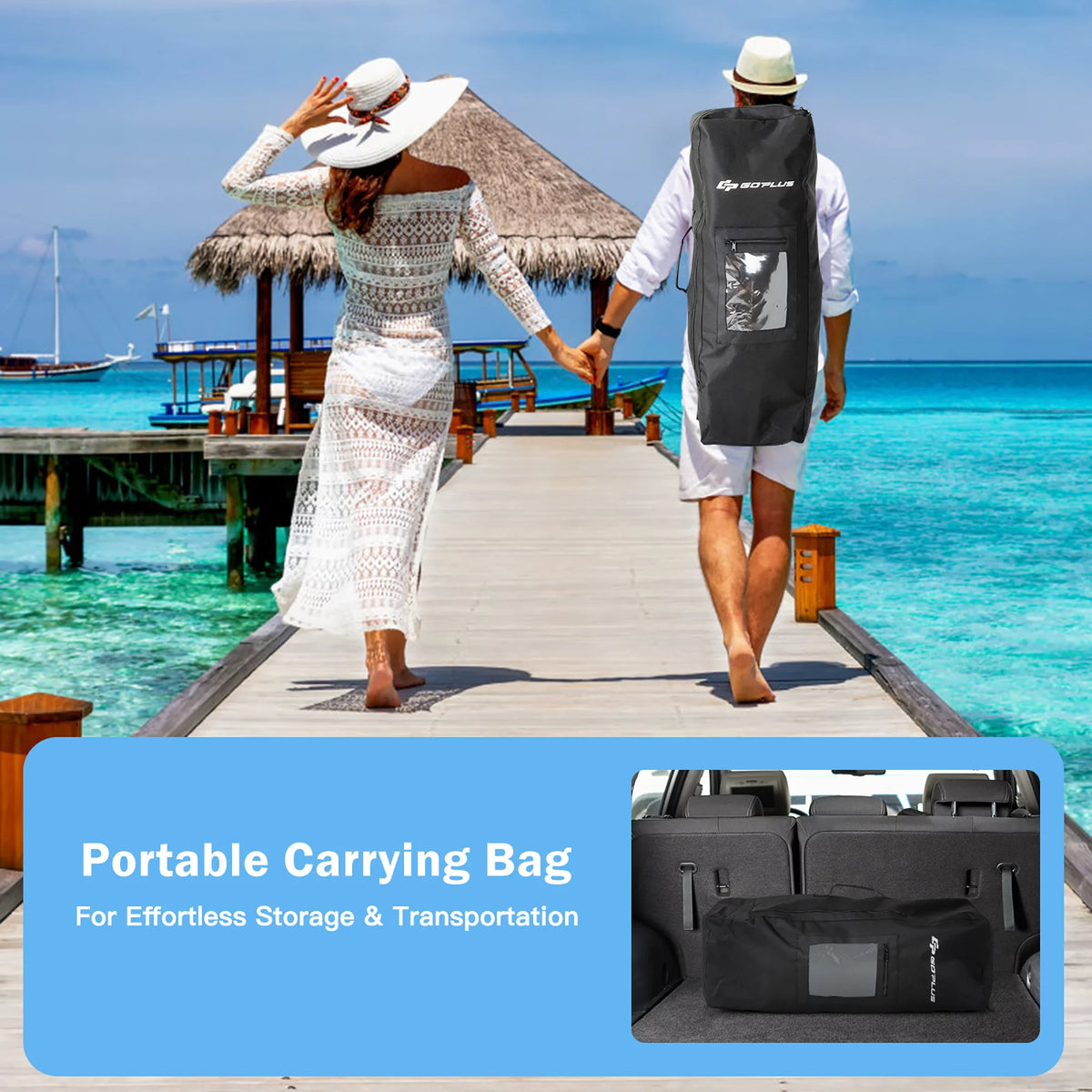 10'5'' Inflatable Stand Up Paddle Board with Carrying Bag S6716