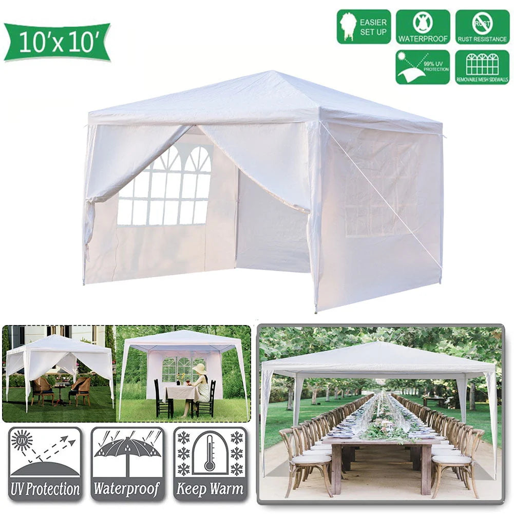 10' x 10' White 4 Sides Waterproof Tent R3123