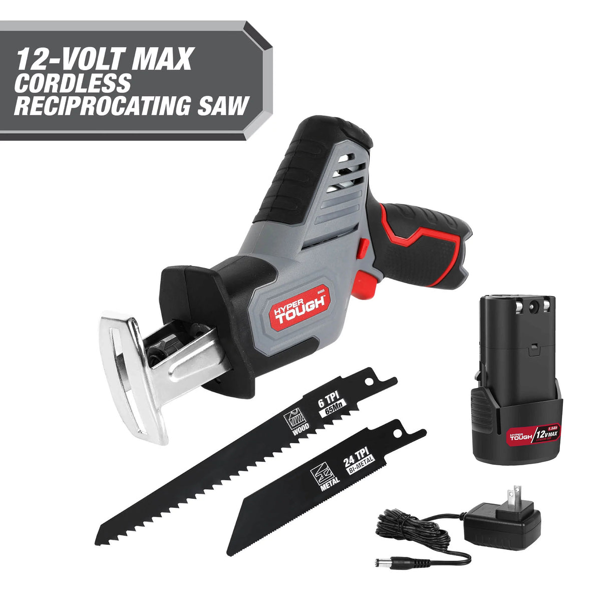 12V Max Compact Reciprocating Saw and 3-in-1 Multi-Head Power Drill Set with Battery and Charger W523019