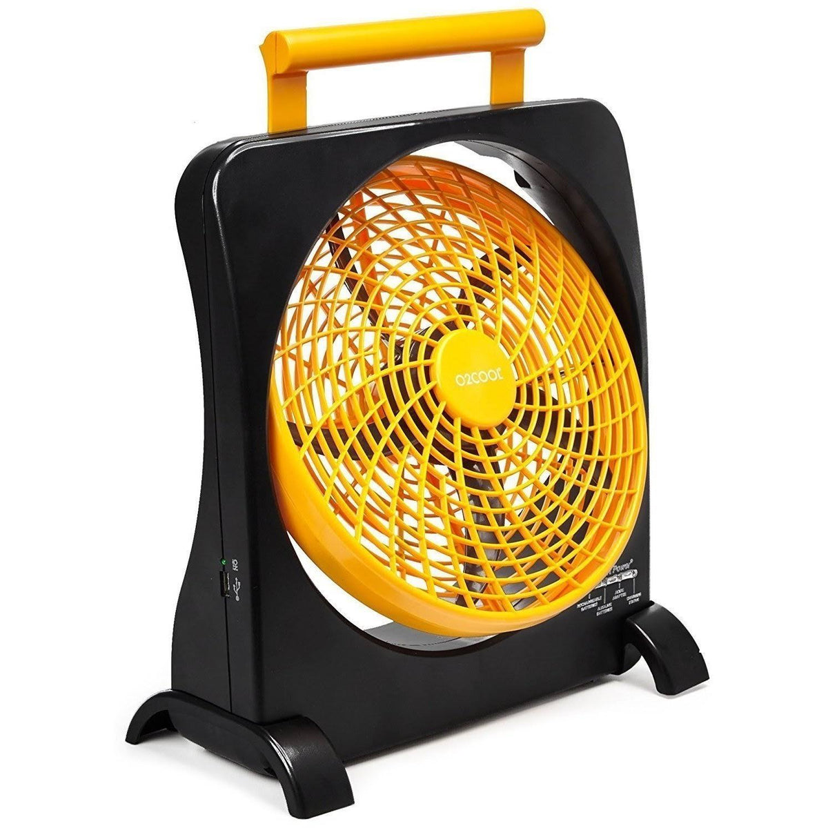 10" Battery Operated Portable Fan with AC Adapter & USB Charging B4153