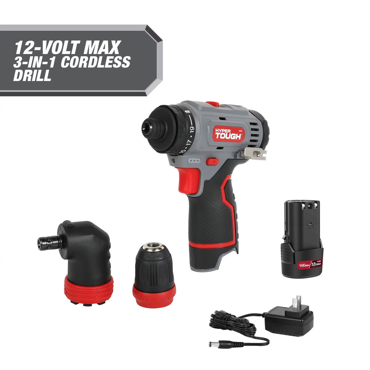 12V Max Compact Reciprocating Saw and 3-in-1 Multi-Head Power Drill Set with Battery and Charger W523019
